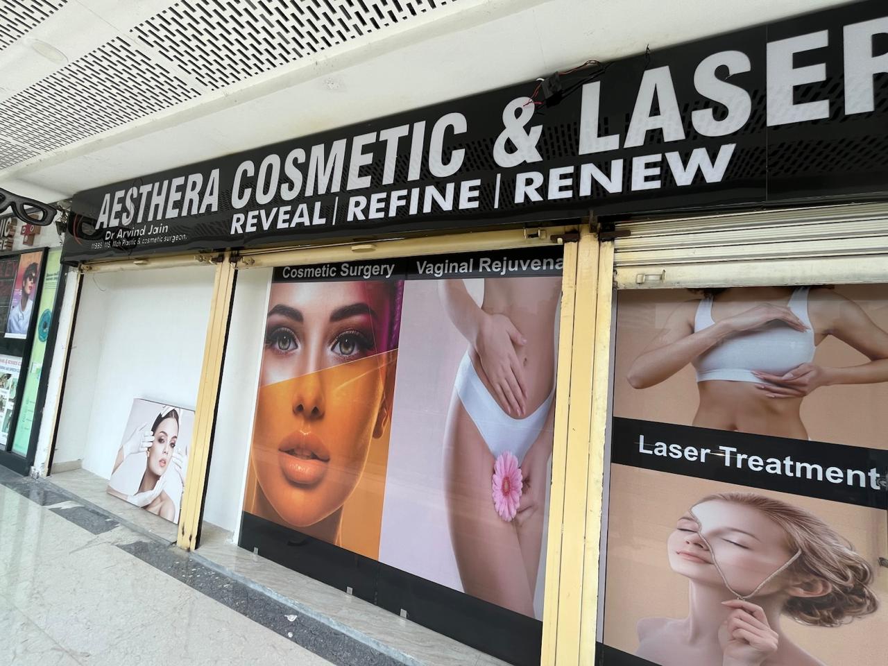 Front entrance of Aesthera Cosmetic and Laser Centre