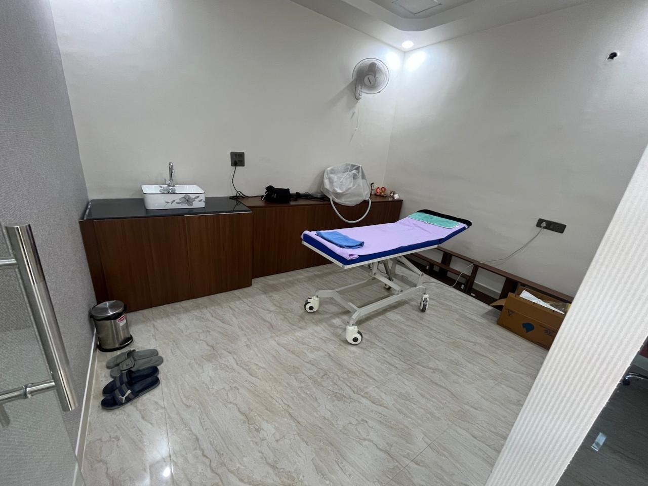 Treatment room at Aesthera Cosmetic and Laser Centre