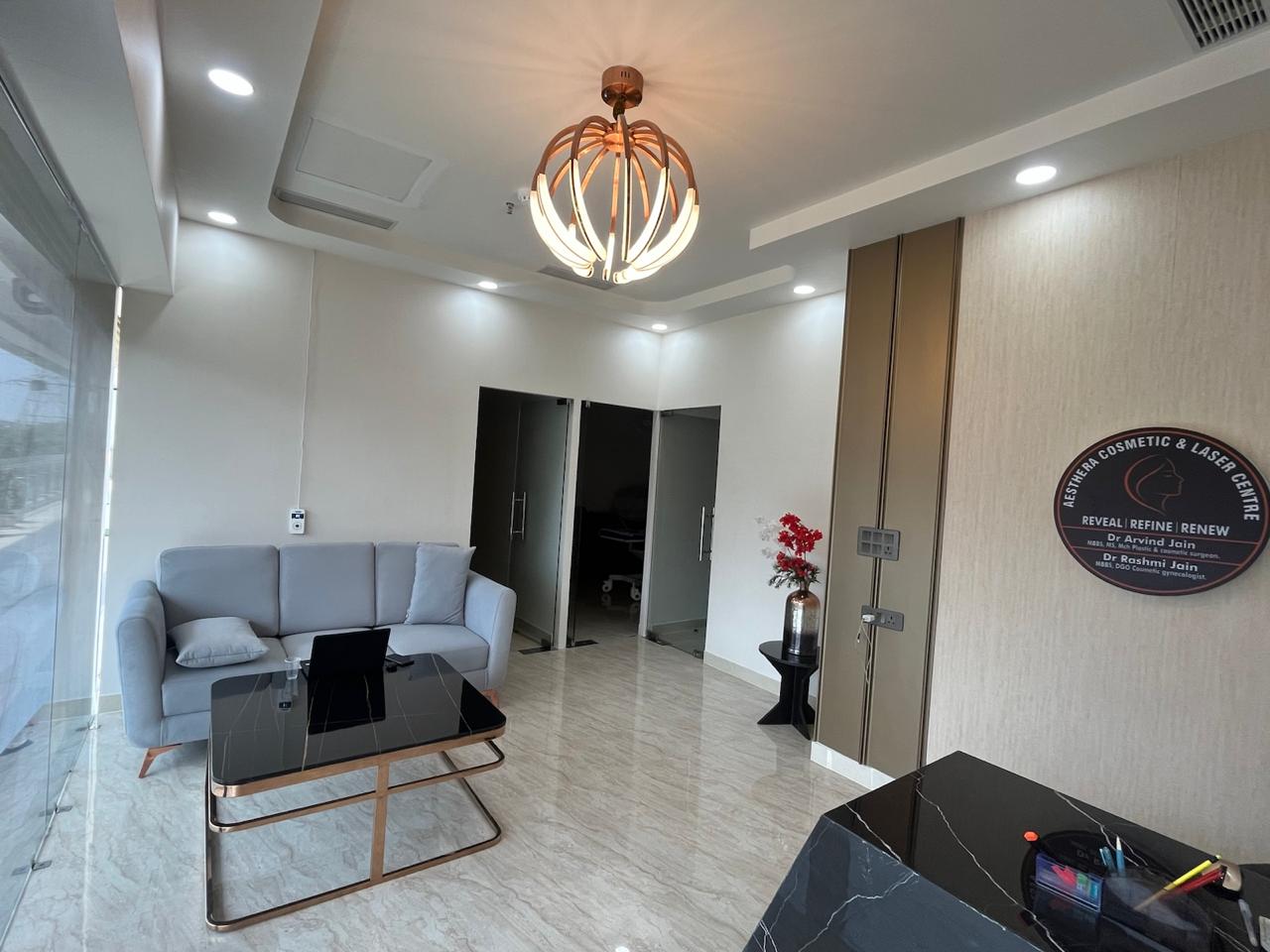 Patient waiting lounge at Aesthera Cosmetic and Laser Centre